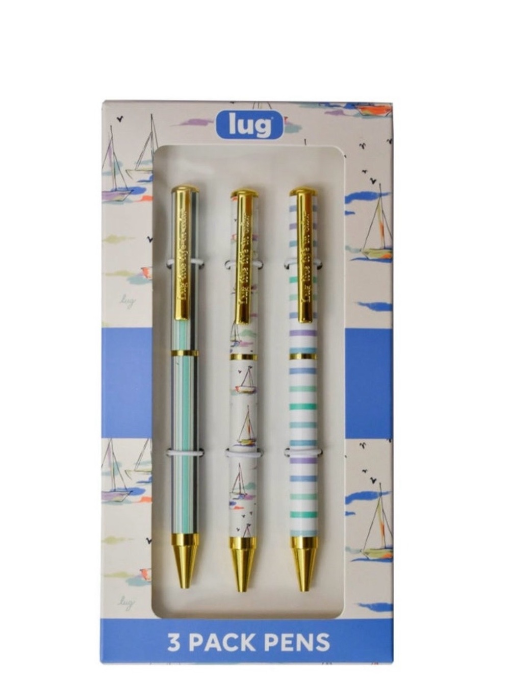 Lug 3 pack pen set Smooth Sailing. New In Box